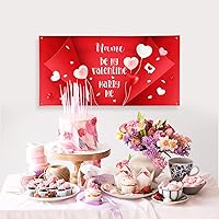 Vista 122 de Cartel de fondo personalizado para el día de San Valentín, decoración de San Valentín, letrero de vinilo con texto en inglés "Be My Valentine