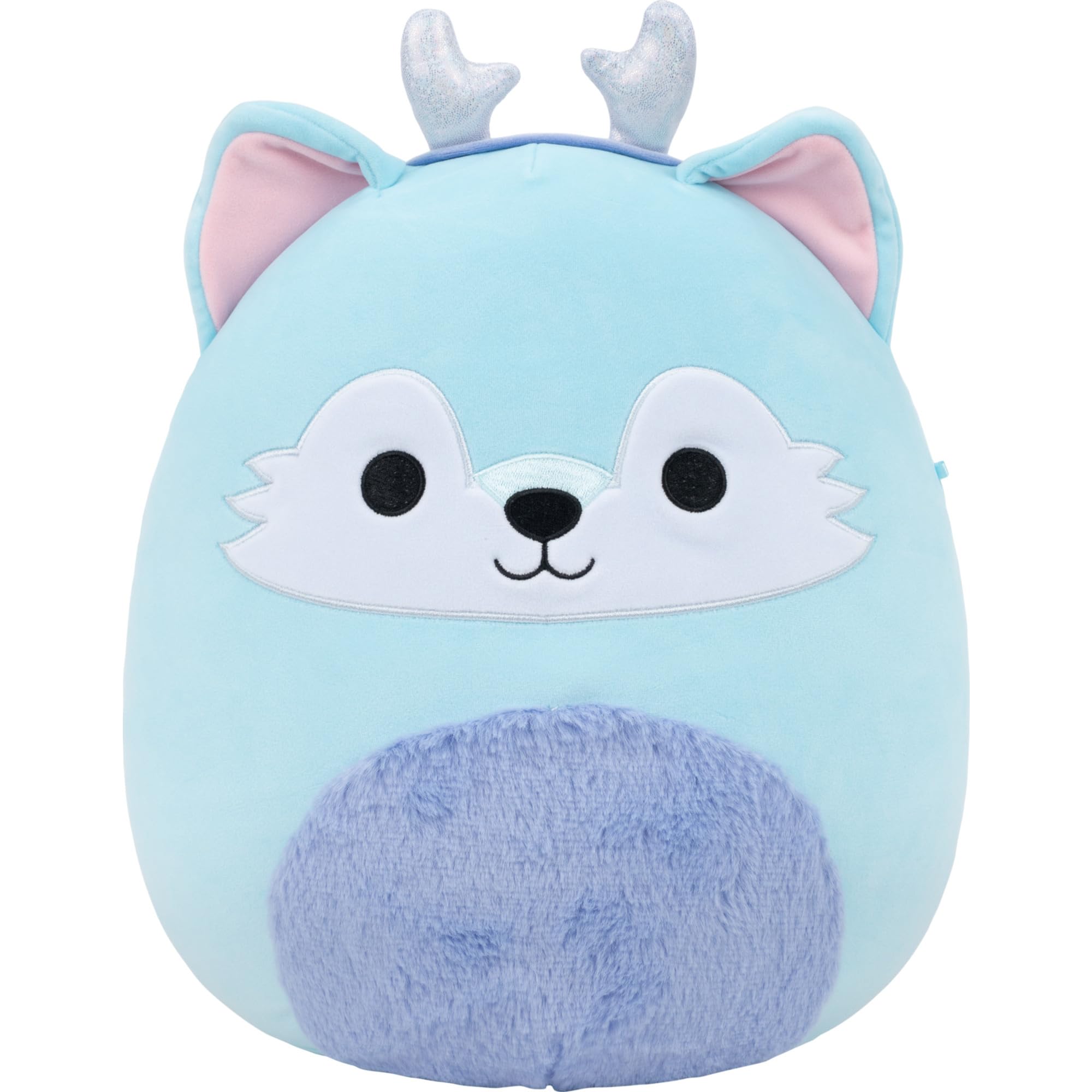 Squishmallows Original 8-Inch Hyde the Blue Wolf with Silver Antlers Plush