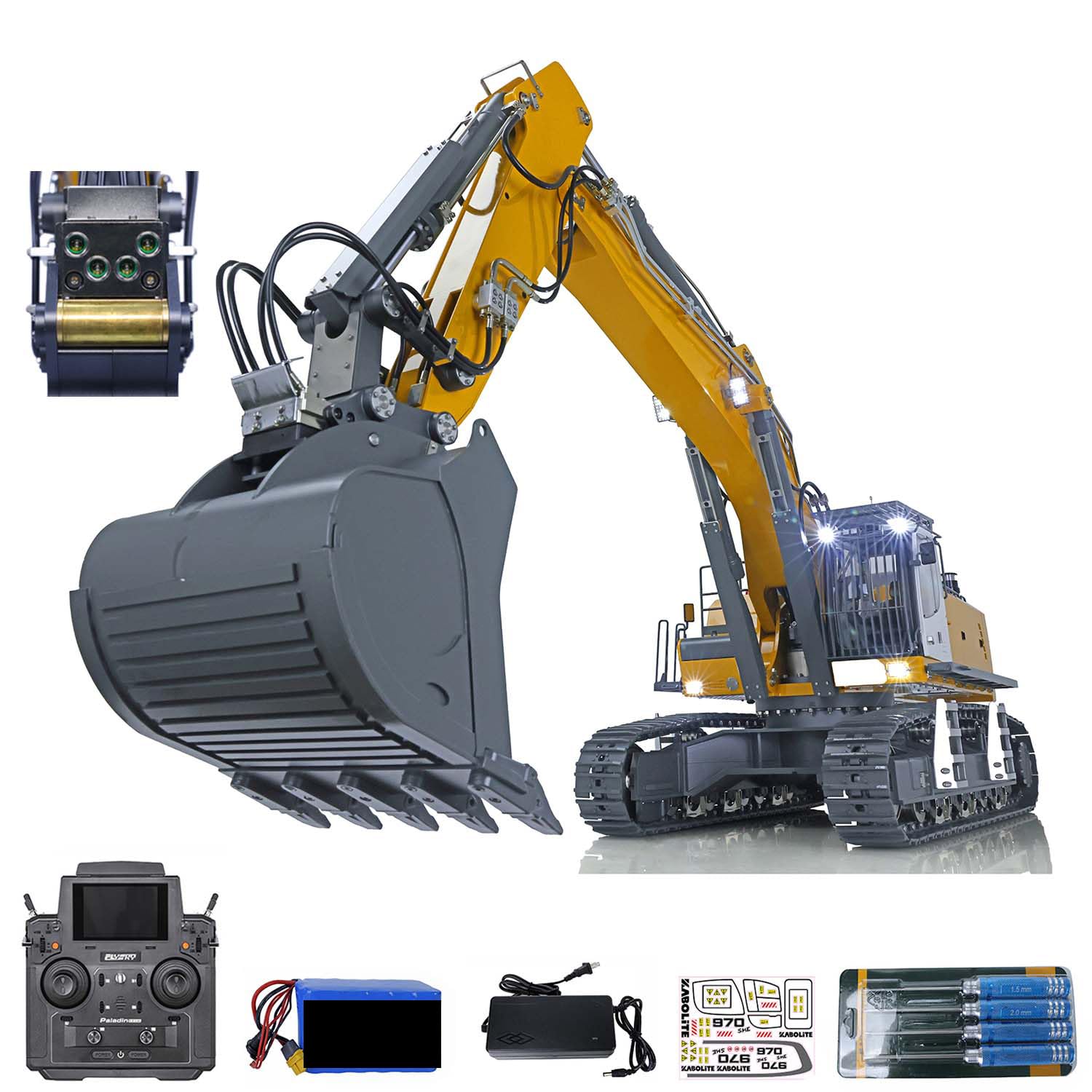 Amazon.co.jp: wheelfun KABOLITE 1/14 ラジコン 油圧ショベル