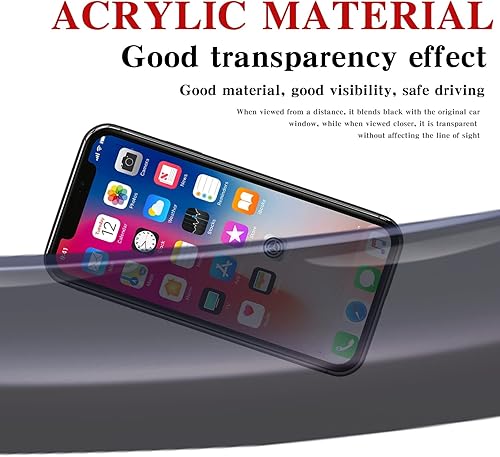 Miniatura 2 de Actkill Protector de lluvia de ventana tintado ahumado para Honda HR-V 2023, protector solar con cinta adhesiva, visera de ventilación, deflectores