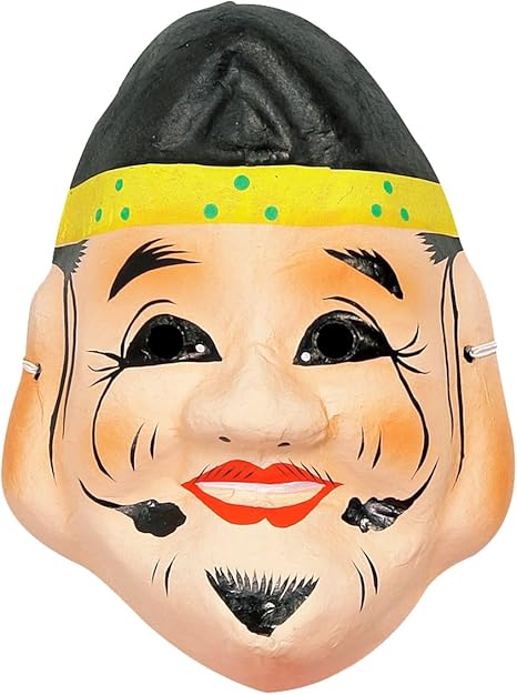 Amazon お面 恵比寿 えびす えべっさん 七福神 和紙面 9174 コスプレ 仮装 通販