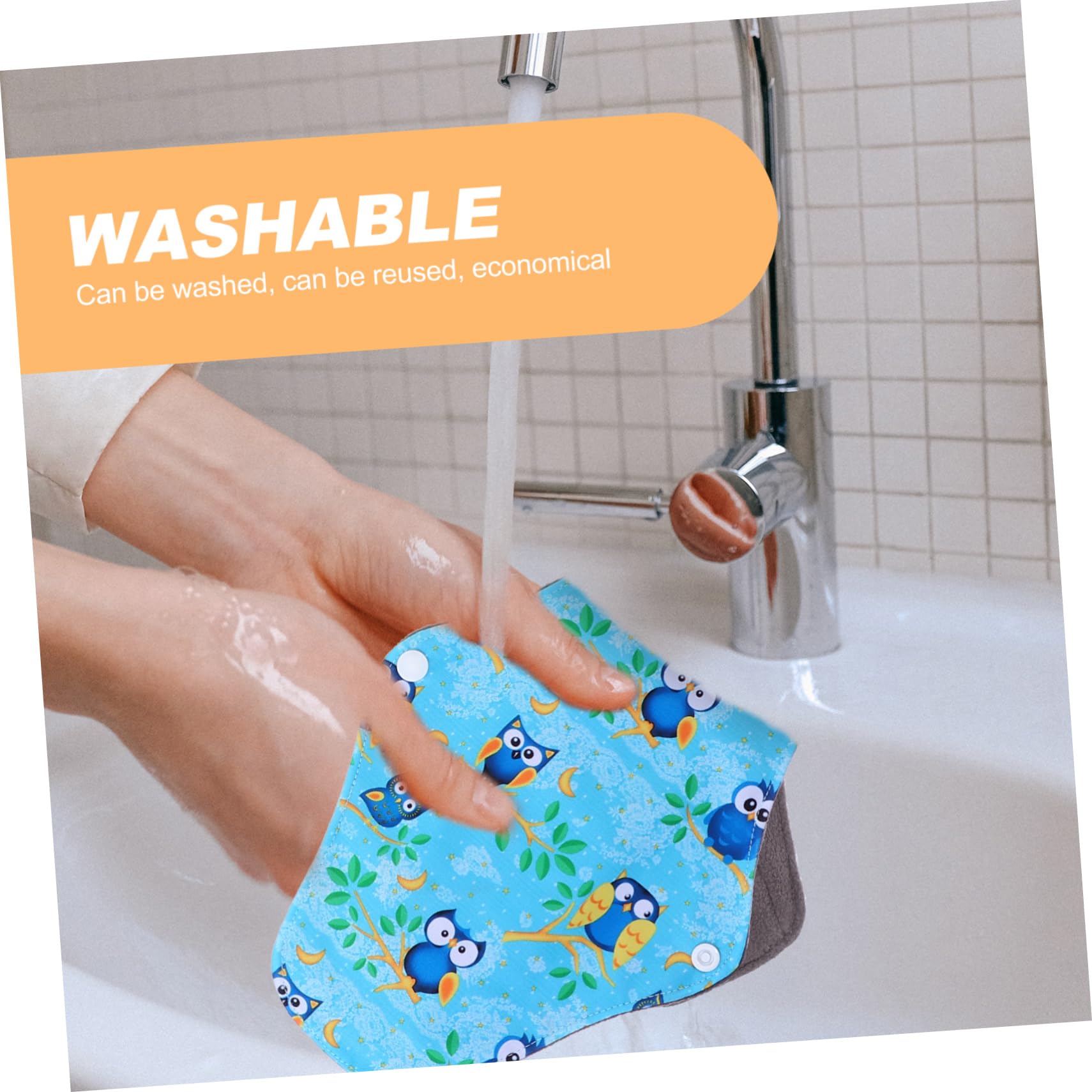 Didiseaon 3 Juegos Toallas Sanitarias Reutilizables Toallas Sanitarias De Tela Compresas Menstruales Reutilizables Compresas Con Alas Cuecas Menstruales Colchonetas De Lactancia 3 Piezas * 3