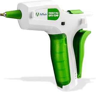 AdTech Project Pro Rechargeable Cordless Hot Glue Gun - Mini Glue Gun with Artistik Stringless Glue Sticks - Precision Glue Gun with USB Charger