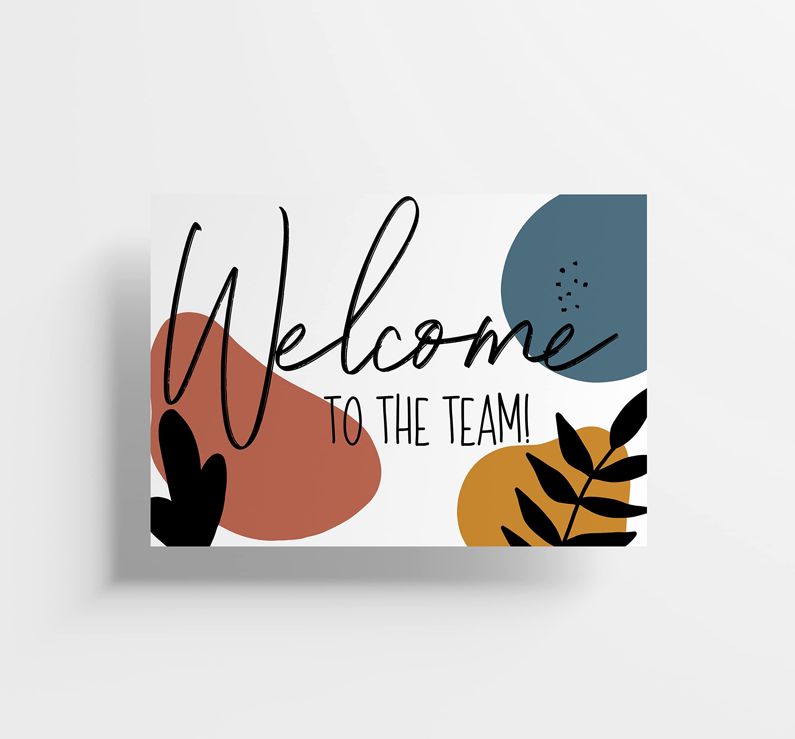 Red Door Inspirations Welcome to the Team 5x7 Flat Card, Made in the USA! (Boho Welcome Single)
