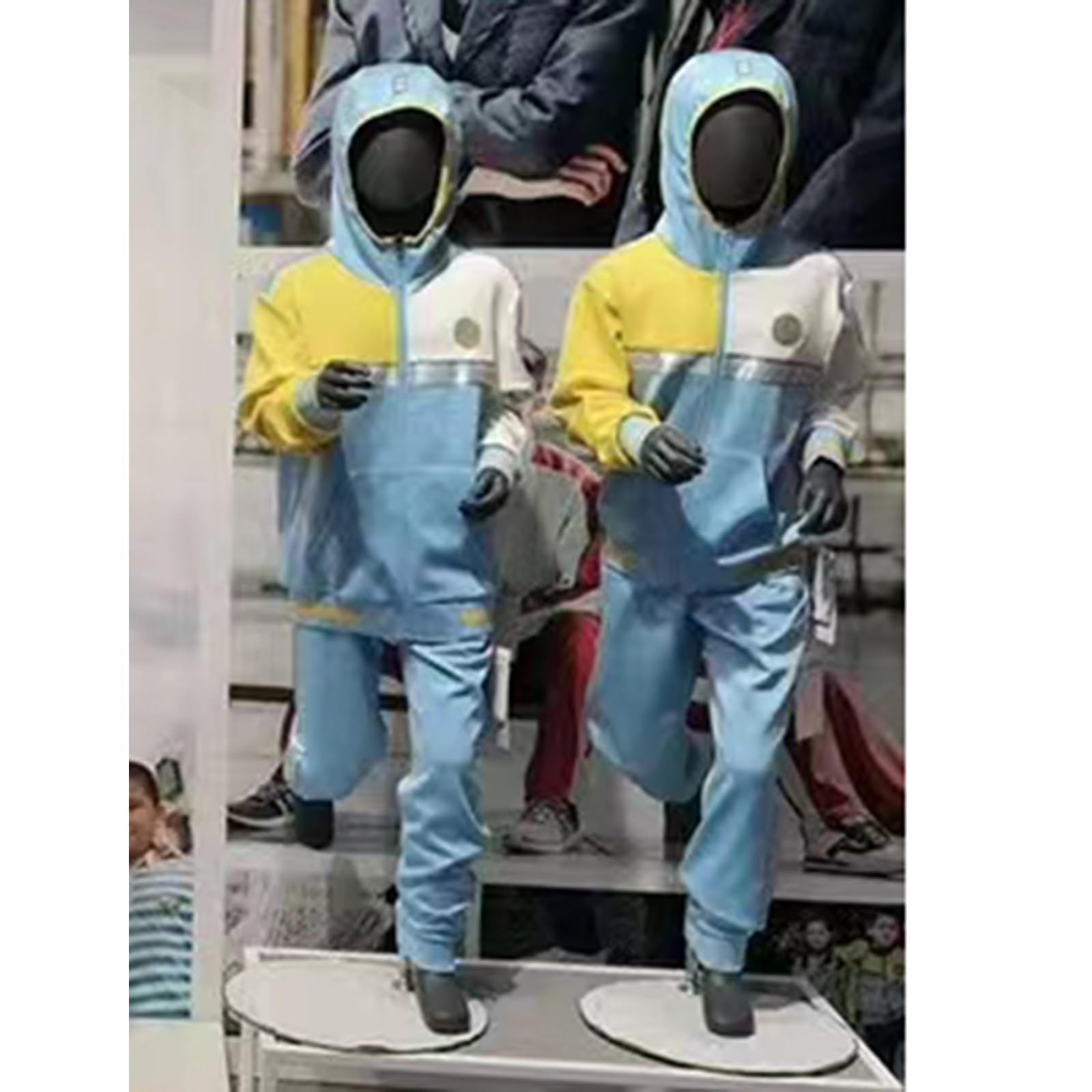Mannequin Enfant Lot De 2 Mannequins Taille 8 Pour Enfants, Mannequins De Sport Debout Pour Jogging Et Course À Pied / Mannequins En Plastique Sans Visage Pour Enfant, Mannequins D'affichage De Modèle