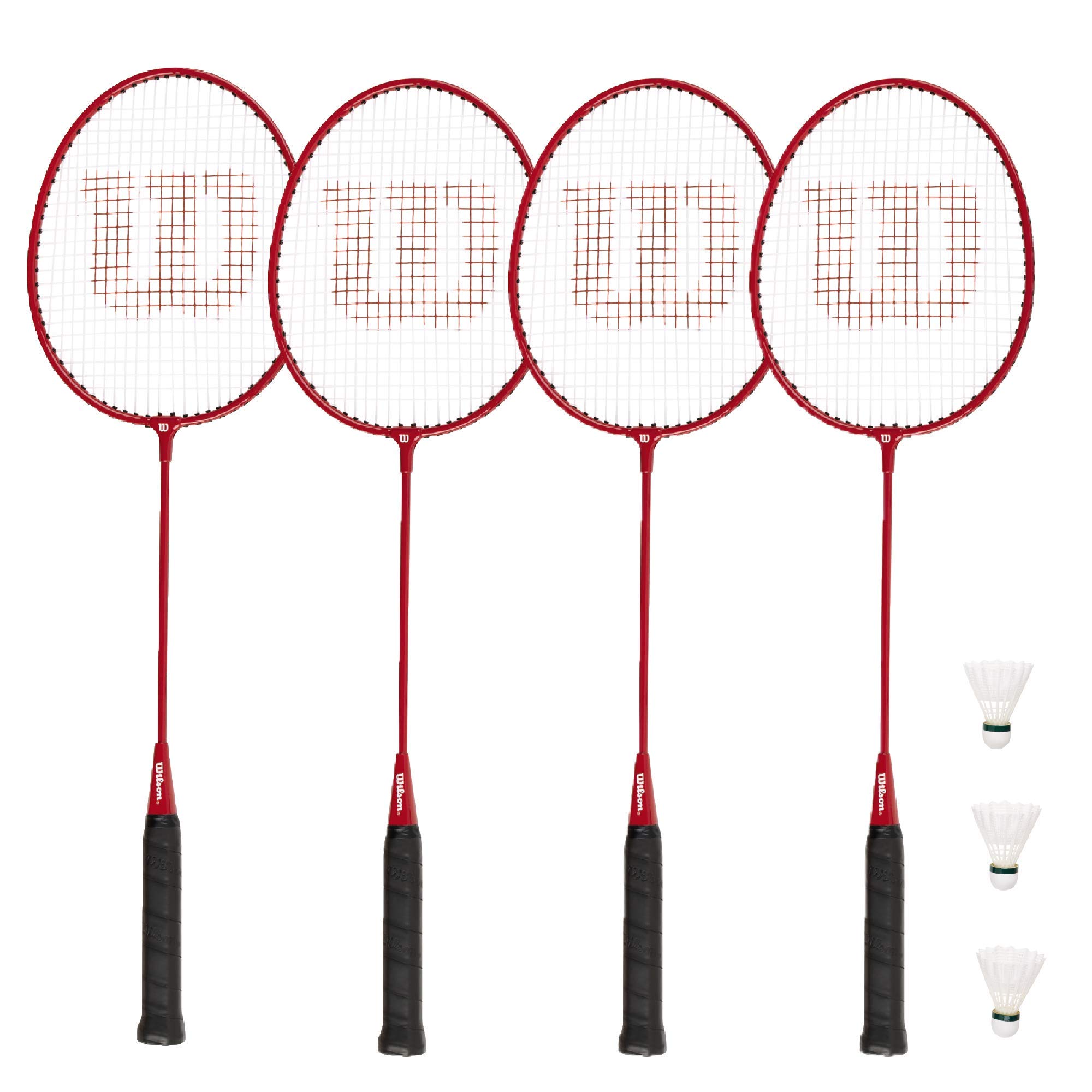 Wilson 2 & 4 Player Badminton Sets all inc Shuttles (Red Tour 4 Player)
