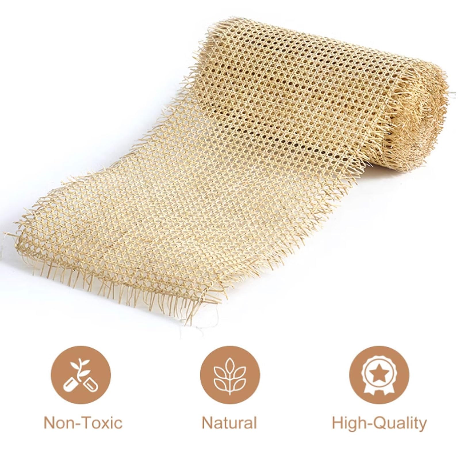 Rotolo Di Rattan Naturale 40x100 Cm - Paglia Di Vienna Per Riparare Sedie, Mobili E Progetti Fai Da Te - Foto 4