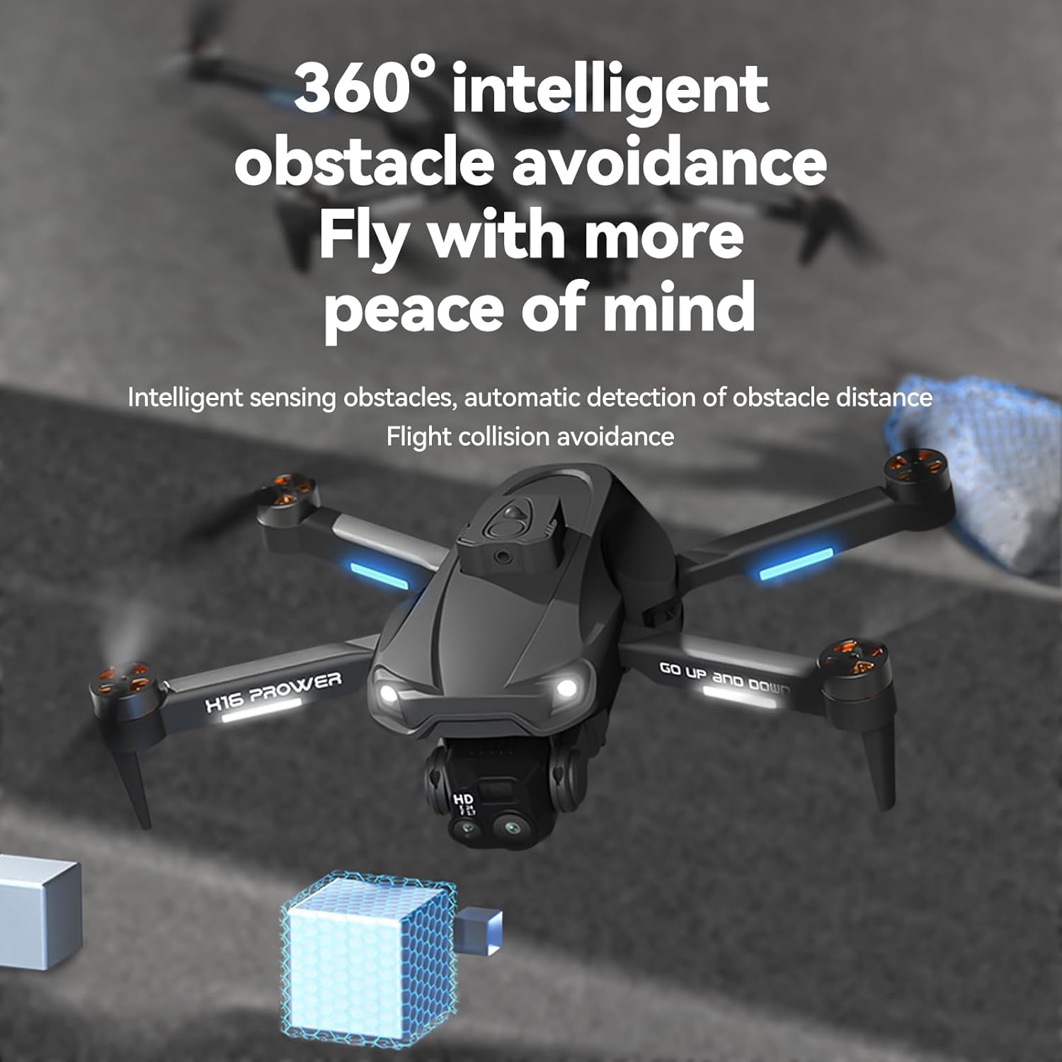 TTROARDS 31P Drone Met 4K Camera – Borstelloze Motor, 270° Obstakelvermijding, 5G WiFi, Windbestendig, Vouwbaar, Met 2 Batterijen