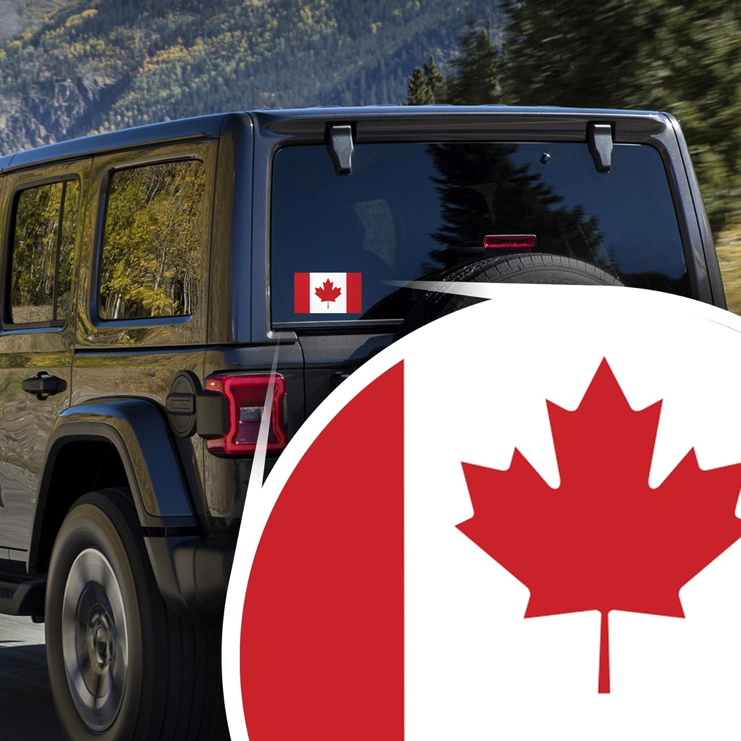 2-Pack Canada Flag Decal Stickers | Official Flag of Canada Stickers | 5-Inches by 3-Inches | Premium Quality Vinyl | PD400 - Image 3