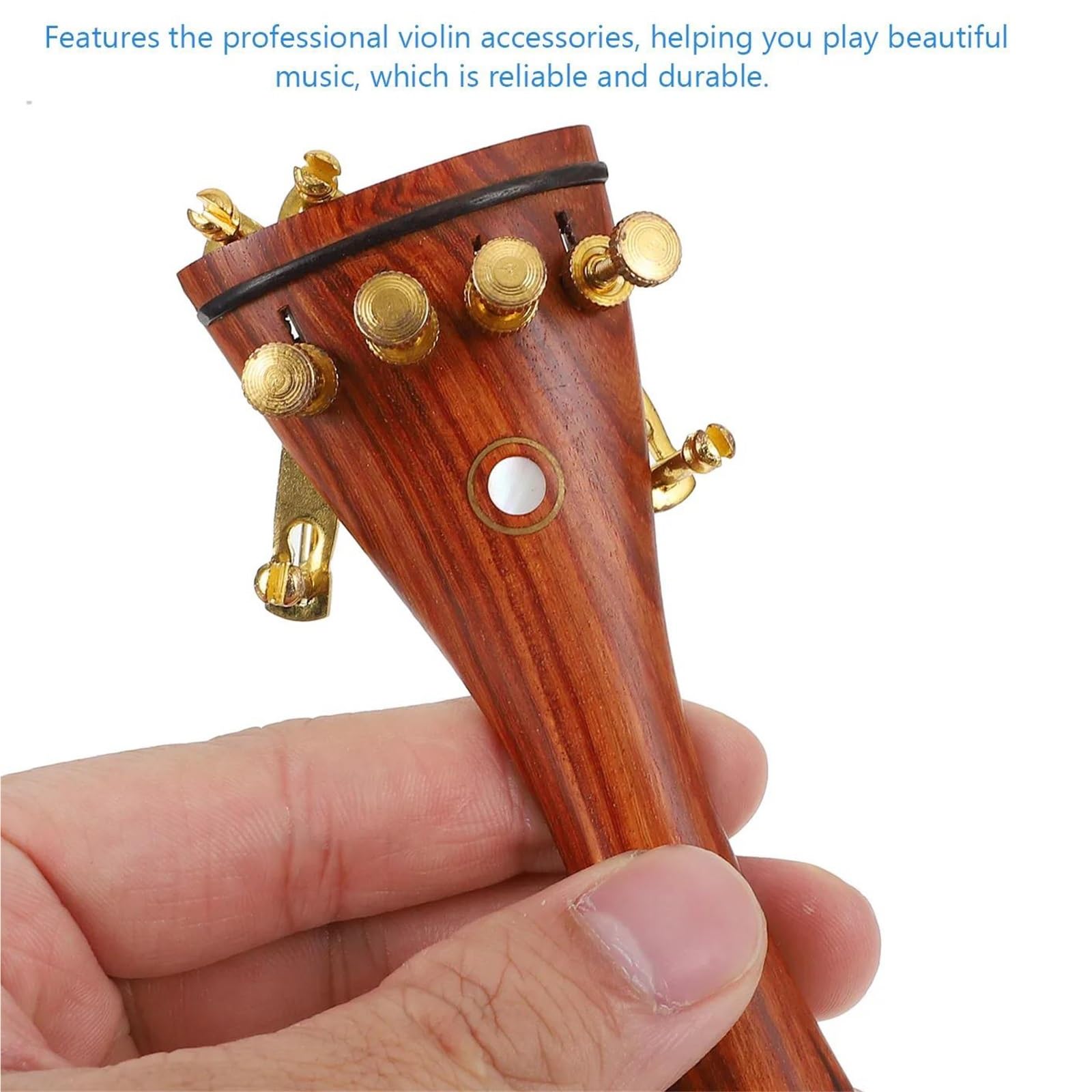 Drewniane Skrzypce Jujube Akcesoria Trwały Twardy Drewniany Instrument Muzyczny Profesjonalny Podbródek