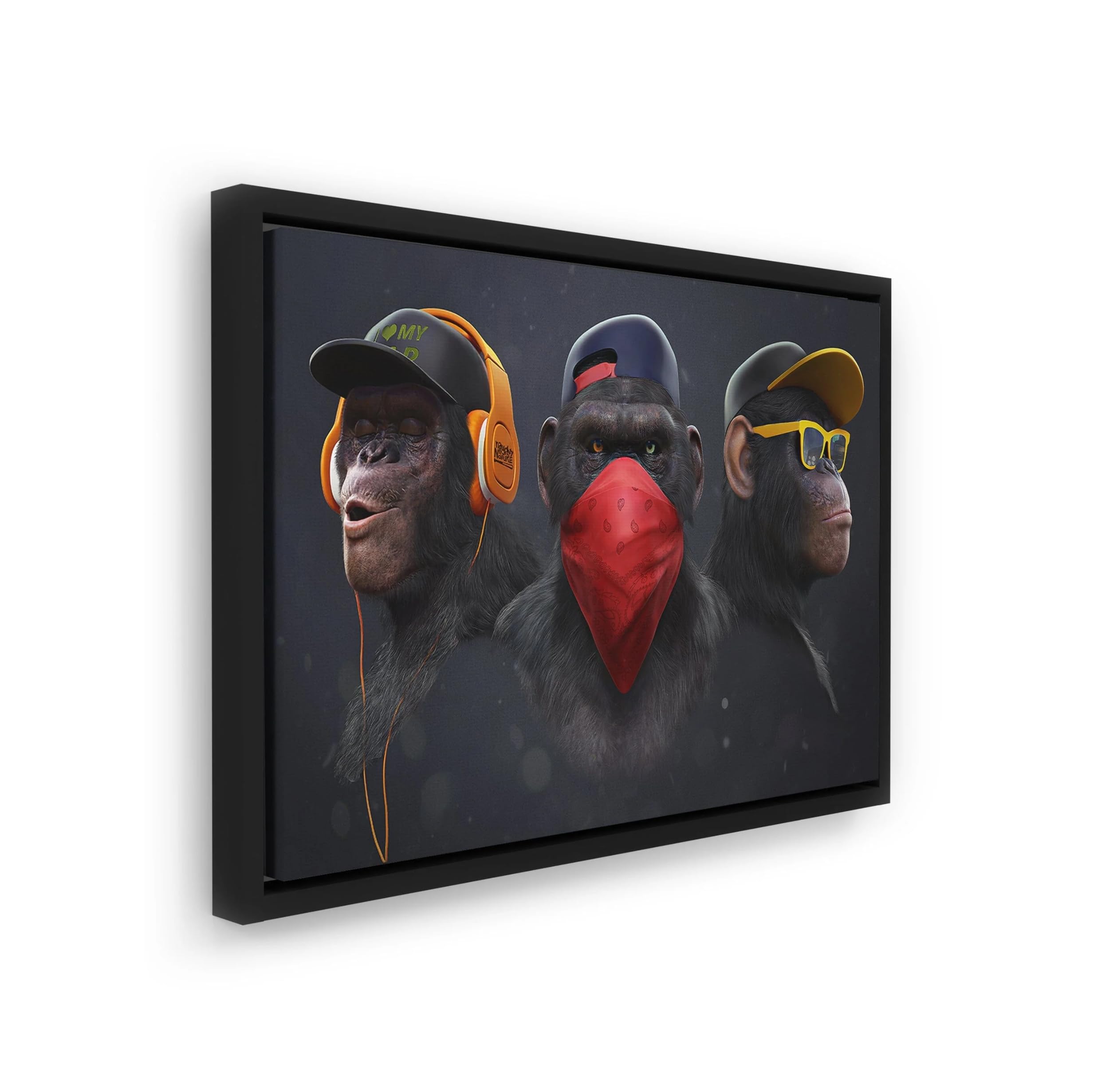 Blue Booms Three Wise Swag Cool Monkeys - 3 ways monkey not see