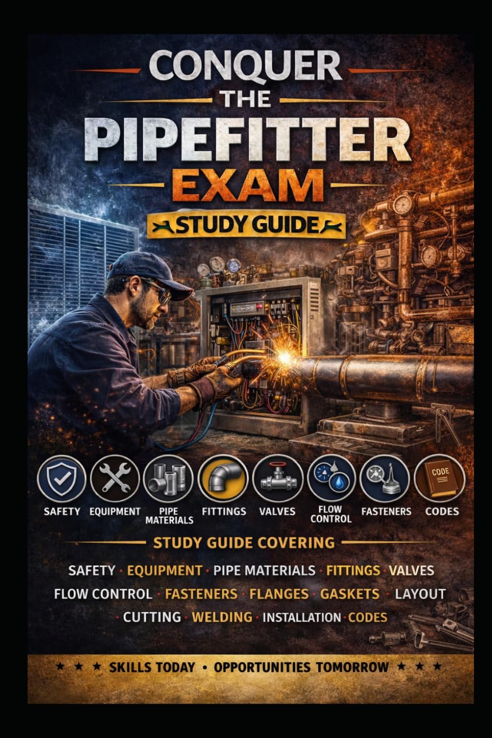 Conquer the Pipefitter Exam: Study Guide Covering Safety, Equipment, Pipe Materials, Fittings, Valves, Flow Control, Fasteners, Flanges, Gaskets, ... and Codes (Skilled Trades Exams)