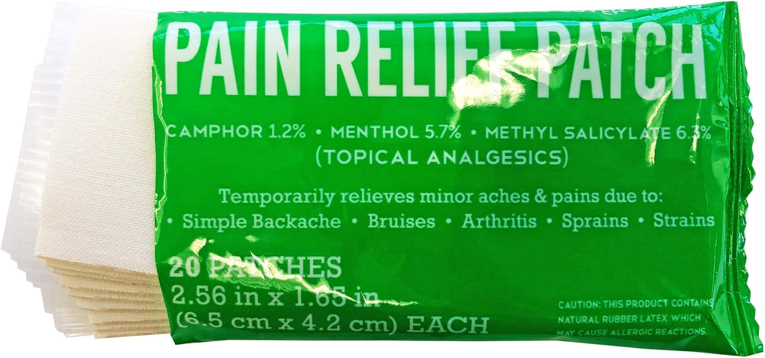 Coralite Small Pain Relief Patch 20 Count, Bulk Case of 24