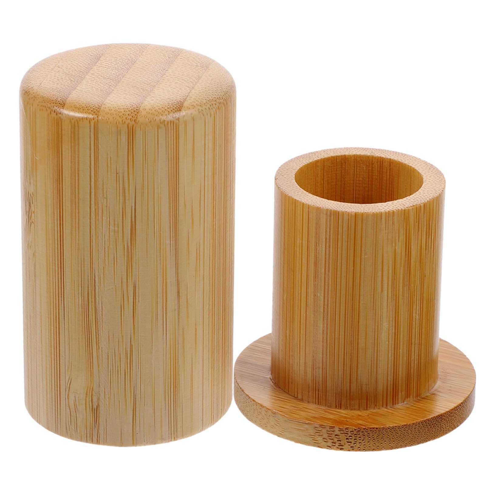 STOBAZA Wooden Toothpick Holder Hand Carved Beech Toothpick Carrier for Dining Table Decoration and Practical Use for Home and Gatherings