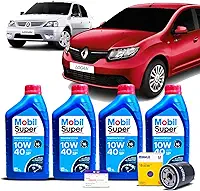 Kit Troca de Oleo 10w40 e Filtro Logan 1.0 16v 2007 a 2016