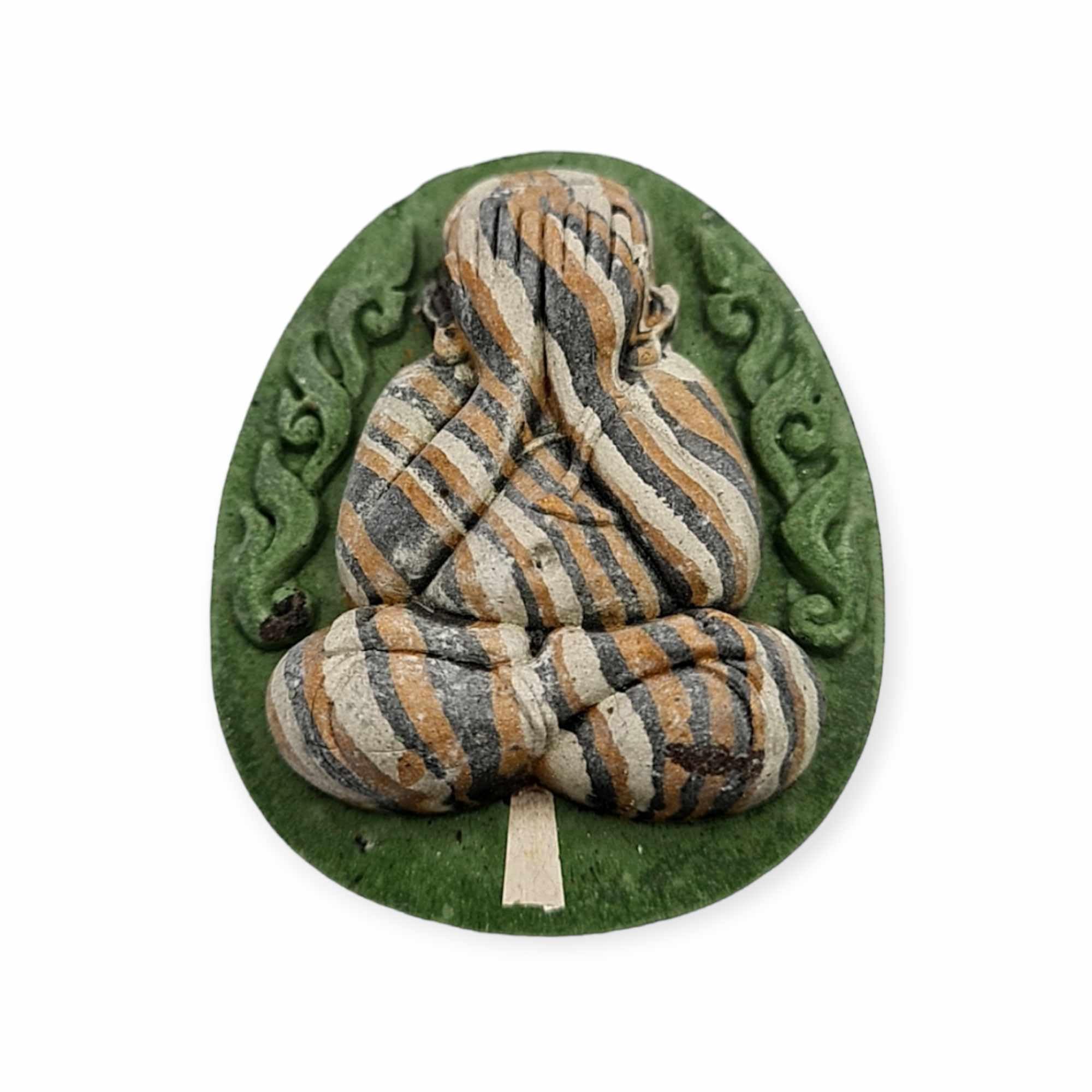 Special Thai amulet Phra Pidta Jumbo Big Size Srang Baramee edition Lp Thong Wat Banrai Pong Puttakhun Code number 100