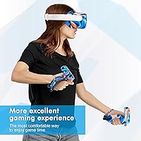 Vista 68 de Relohas Accessories for Oculus Quest 2, VR Accessory Set for Meta Quest 2, Include Controller Grip Leather Cover, VR Shell Cover, Face Cover, The