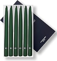 Vista 10 de Colonial Candle Vela Cónica Sin Perfume, Colección Handipt, Arándano Tradicional, 10 pulgadas, Paquete de 6 Velas - Hasta 8 Horas de Combustión