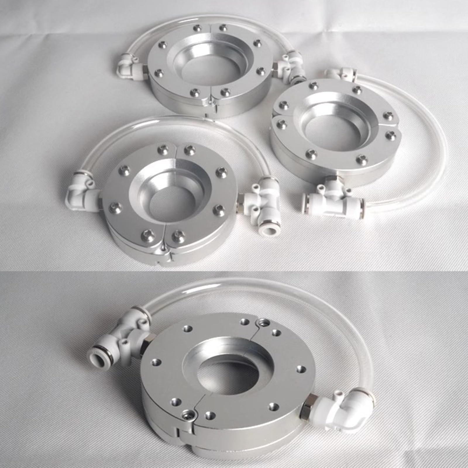 Soplador De Aire con Cuchilla De Anillo, Soplador De Aire De Aleación De Aluminio, con 2 Entradas De Aire, Instalación Dividida, para Secado De Tuberías, Uso con Compresor De Aire