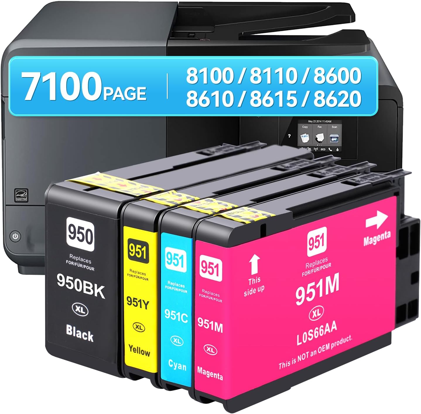 Panda 950XL 951XL Ink Cartridges Compatible for HP 950 XL