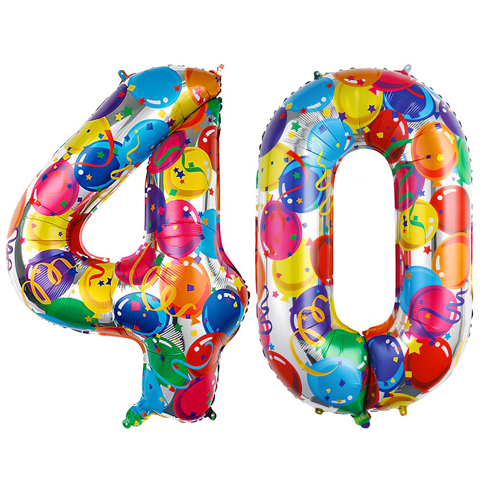 Foil Globo Número 5 Azul 40" (101cm), Inflable Helio o aire, Gigante Numeros 0-9, 10-19, 20-29, 30-100, Grande Globos Decoración para La Boda Aniversario y Cumpleaños Fiestas — view 522