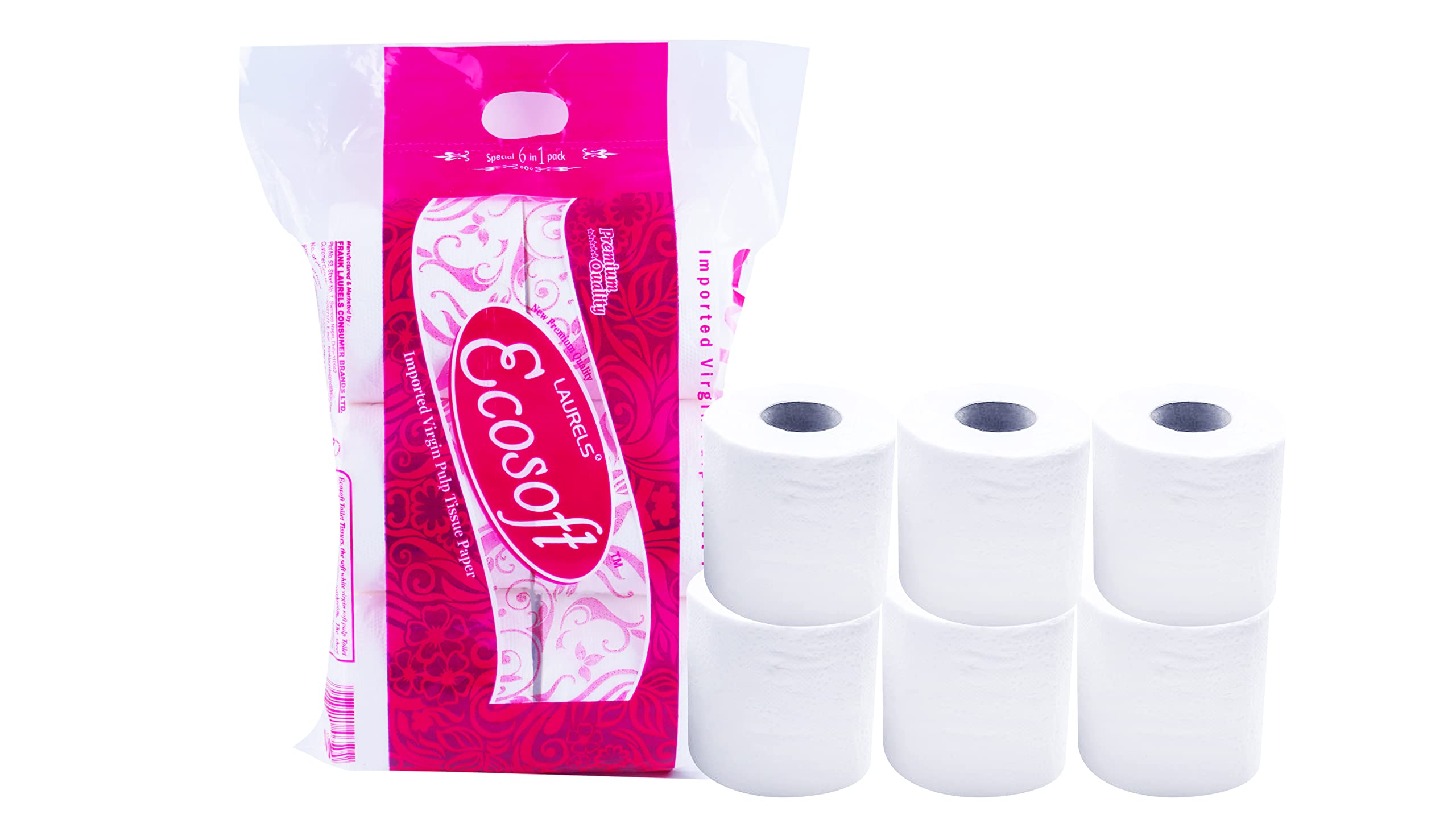 LAURELS® 4 Ply Toilet Tissue Paper Roll 145 Pulls Per 6 Rolls | Flushable Extra Soft & Highly Absorbent | Family Sanitary Rolls For Home, Kitchen, Office, Cafe, Restaurant (Eco Soft 2 Ply) (B0C2YS4BTC) Amazon Price History, Amazon Price Tracker