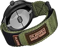 Vista 1 de Correa de reloj compatible con Google Pixel 2022 para hombres, correa de reloj deportivo de nailon estilo militar táctico resistente pulsera