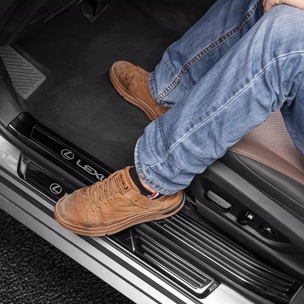 レクサス ドアシルプレート インサイド サイドステップ インテリアパネル 内装パーツ 新型 LEXUS 10系 ES300h ステン