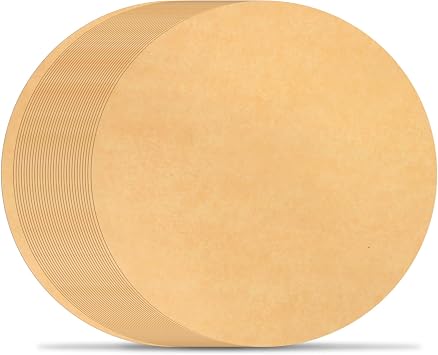 BYKITCHEN 8 Inch Parchment Paper Rounds, Non Stick Parchment Paper Sheets for Baking, Pre-cut Round Parchment Paper for Cake Pan, Tortilla Press, Quesadilla Maker, Springform Pan and MoreSet of 100