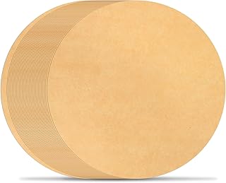 BYKITCHEN 8 Inch Parchment Paper Rounds, Non Stick Parchment Paper Sheets for Baking, Pre-cut Round Parchment Paper for Cake Pan, Tortilla Press, Quesadilla Maker, Springform Pan and More(Set of 100)
