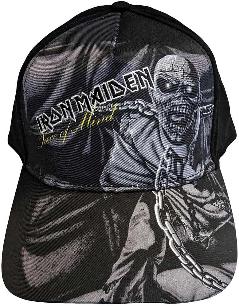 Rock Off officially licensed products Iron Maiden Piece of Mind Greyscale Baseball Cap Size One Size