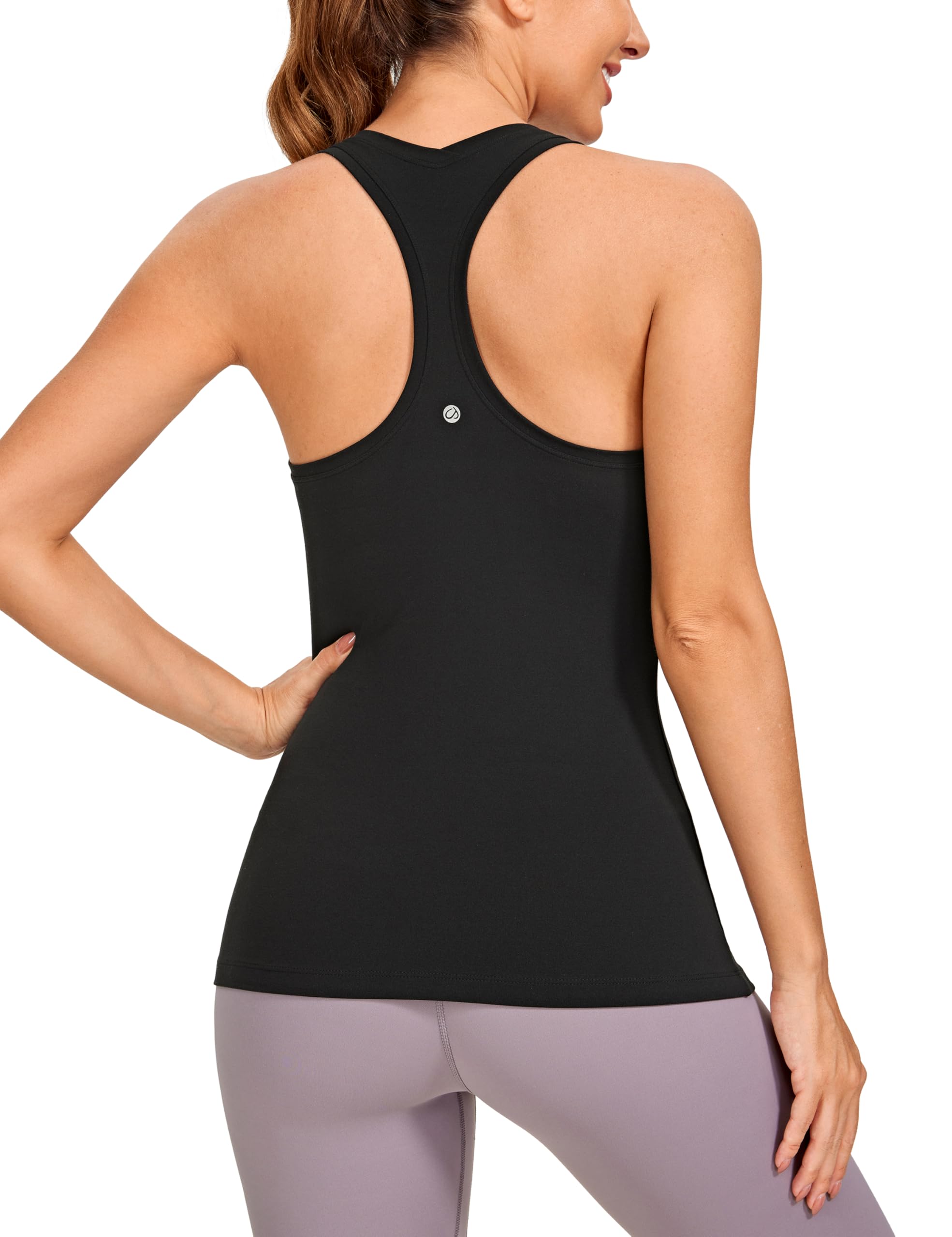 CRZ YOGA Butterluxe Camiseta sin Mangas para Mujer con Espalda Cruzada sin Mangas, para Gimnasio
