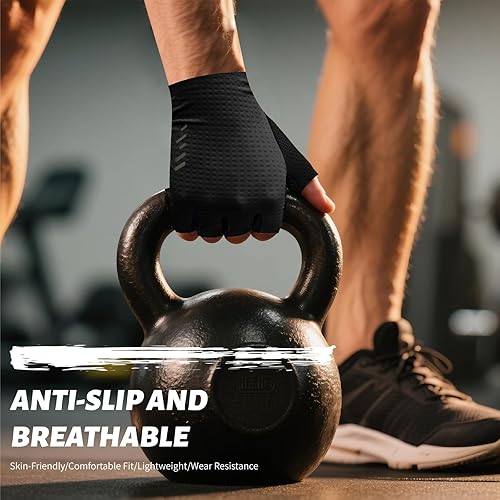 Miniatura 5 de VXW Guantes de ciclismo para hombres y mujeres, con tiras reflectantes y almohadilla antideslizante que absorbe los golpes para bicicletabicicleta