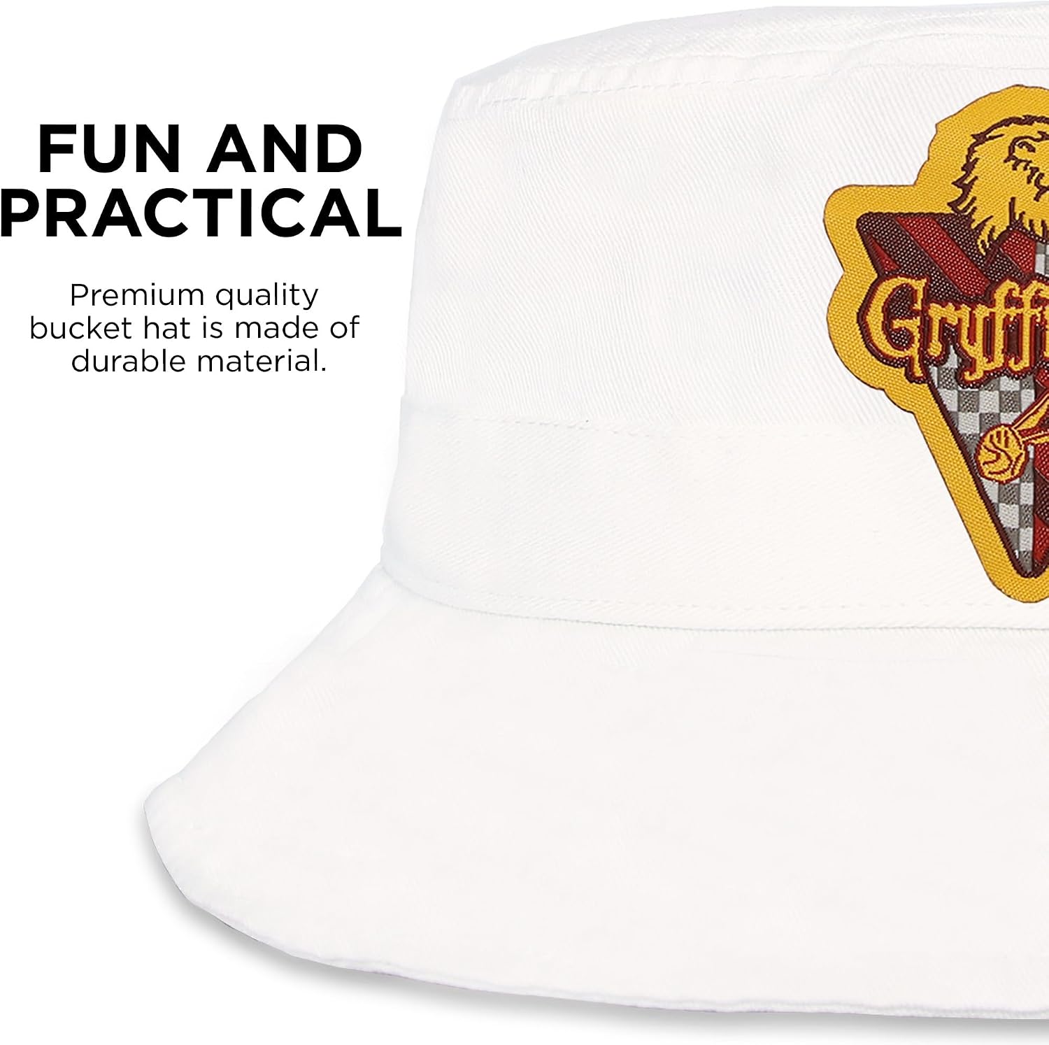 Harry Potter Bucket Hat for Kids, Boy, Girl Sun Hat Ages 4-7, Big Kids 7-14 Years 100% Cotton for Summer Teen Youth Beach Hat
