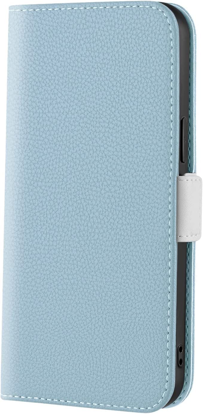 Étui clapet iPhone 13 Mini antichoc, protection intégrale bleue - 7