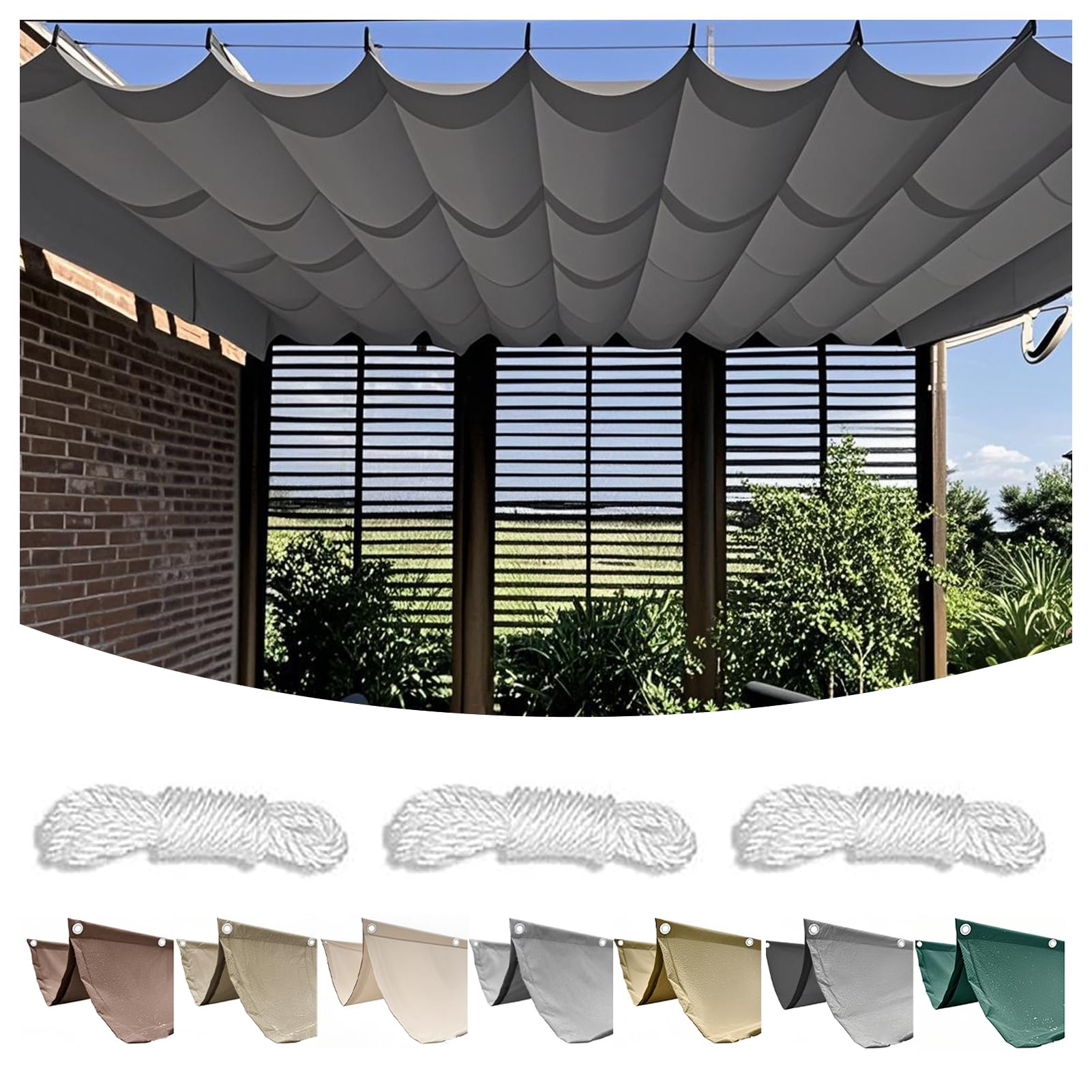 Voile d'ombrage contre la forte chaleur pour protéger le mobilier de terrasse du soleil