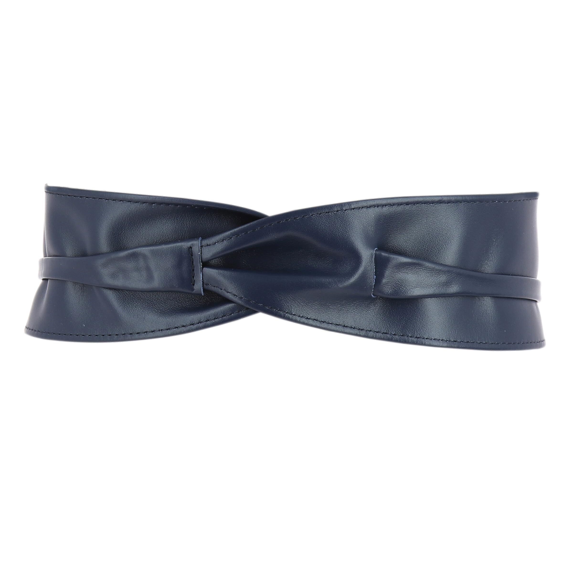 FASHIONGEN - Cintura donna Obi in Vera Pelle Pieno Fiore, Cintura larga donna per vestito, CASSIANE