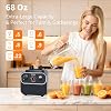 Licuadora Profesional Comercial OSTBA 1600W para Cocina, Licuadora de Smoothies de Mostrador de Uso Pesado, Gran Capacidad de 68oz, Control de 10 Velocidades, Cuchillas de 6 Hojas para Triturar Hielo y Fruta Congelada, Sin BPA 7