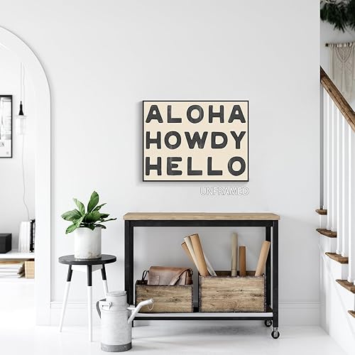 Miniatura 4 de sdgobvco Preppy Howdy - Lienzo decorativo para pared, póster estético de la habitación de vaquera de la costa occidental, póster blanco y negro para