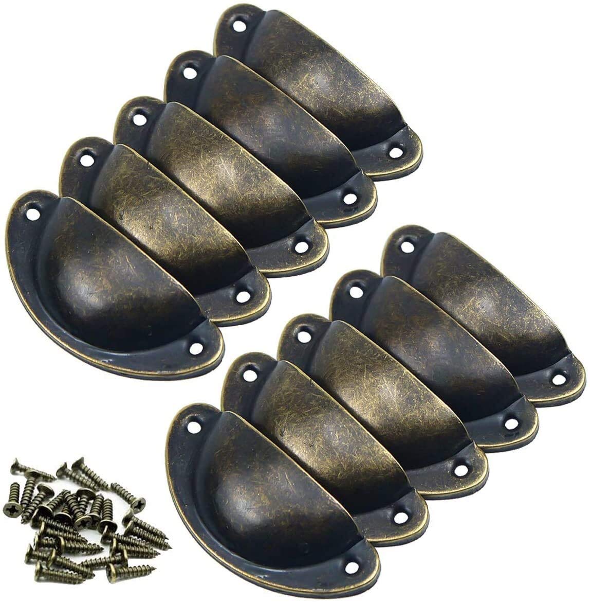 Boutons d'armoire de cuisine vintage XMING poignées de tasse tiroir porte laiton