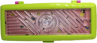 NeoKiddo Medium Size Plastic Pencil Box with Two Iron Balls Car Racing Game Single Lock Dual Compartment Stencil Tray Geom... Price In India