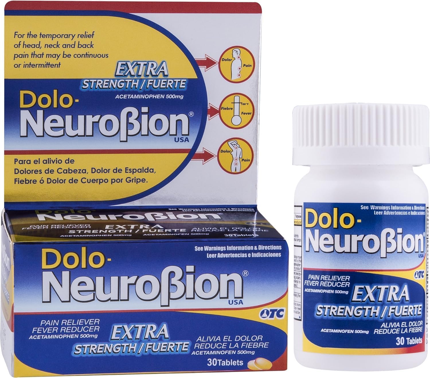 Amazon.com: Dolo Neurobion 30 Tablets - Pain Reliever, Fever Reducer ...