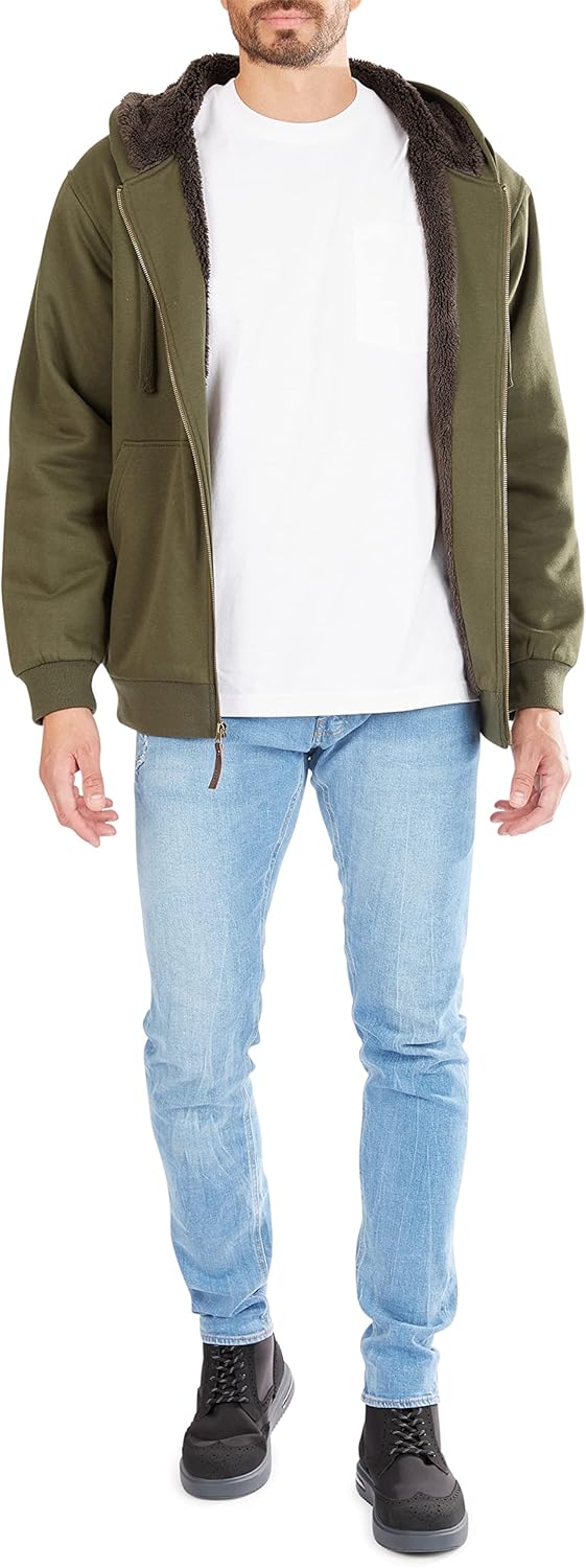 Smith's Workwear mens Big Men's Sherpa-lined Fleece Jacket - Image 8