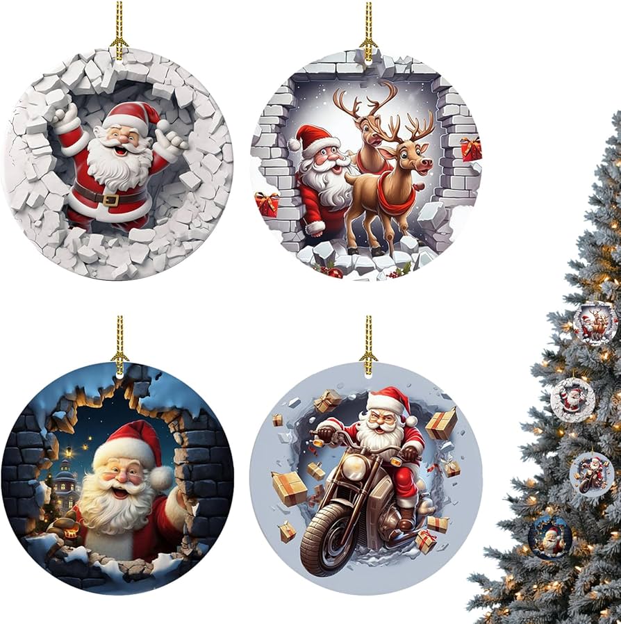 Small flat christmas ornaments Clearance