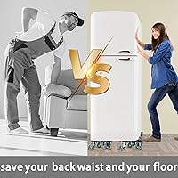 Vista 2 de Mueva de muebles con 5 ruedas, deslizadores de muebles de gran tamaño, herramienta elevadora de panel de acero al carbono para mover muebles