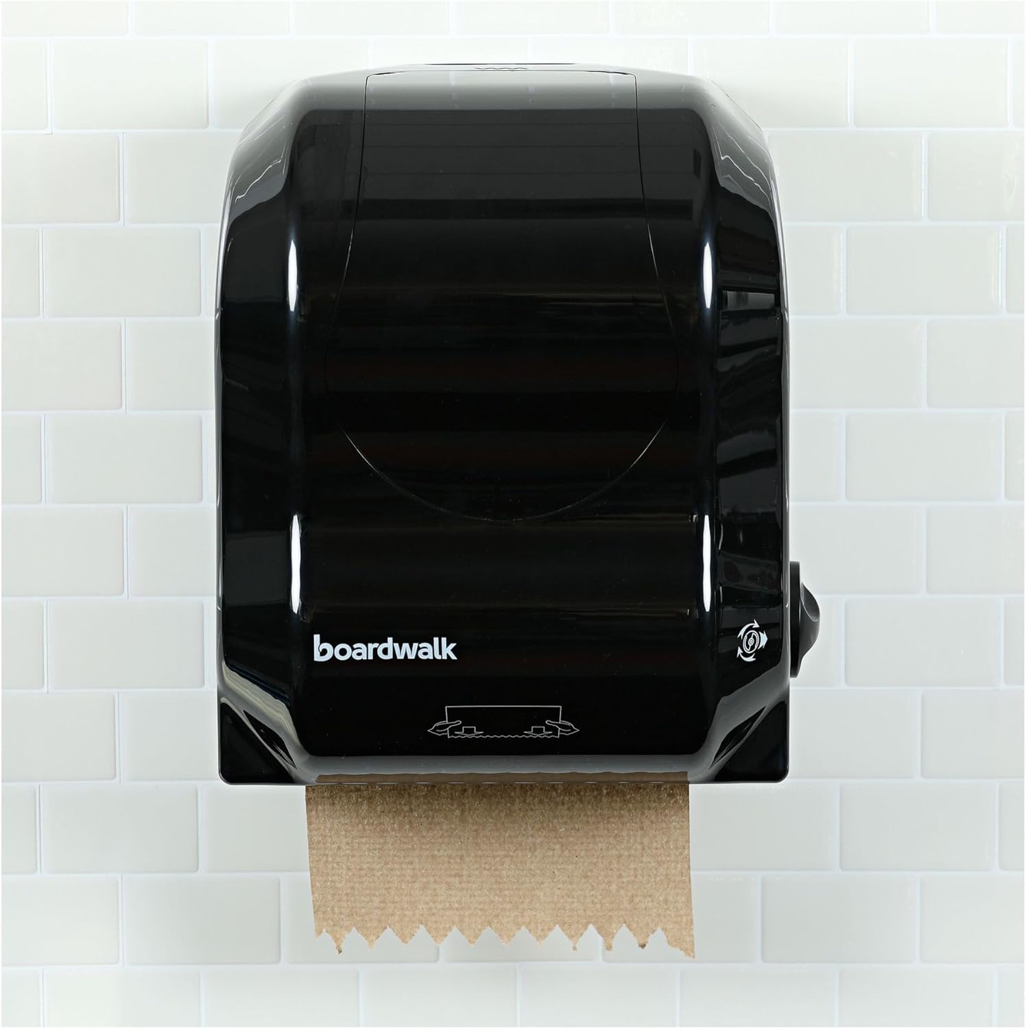 Boardwalk Hardwound Paper Towels, Nonperforated, 1-Ply, 8" x 800 ft, Natural, 6 Rolls/Carton - Image 8