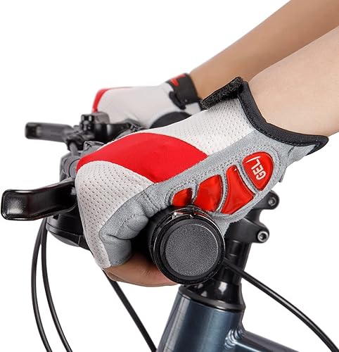 Miniatura 6 de Guantes de ciclismo para hombres y mujeres, guantes de bicicleta de carreteramontaña, antideslizantes, amortiguadores, acolchados, guantes de