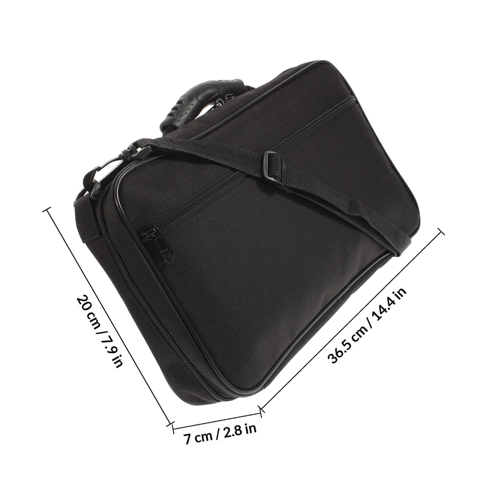BESTYASH 1 Set D'étuis en Canvas Noir pour Hautbois Design Intérieur à Compartiments, Paquet Portable et Pratique pour Transport Facile
