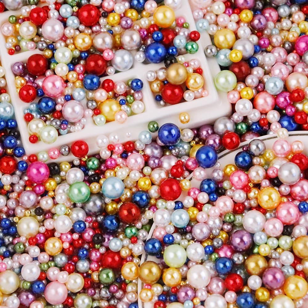 ABS Pearls No Holes 3 4 5 6 8 10mm Assorted Colors Round Loose Beads Without Hole for Vase Fillers DIY Crafts Jewelry Making Accessories 30Grams - Image 5