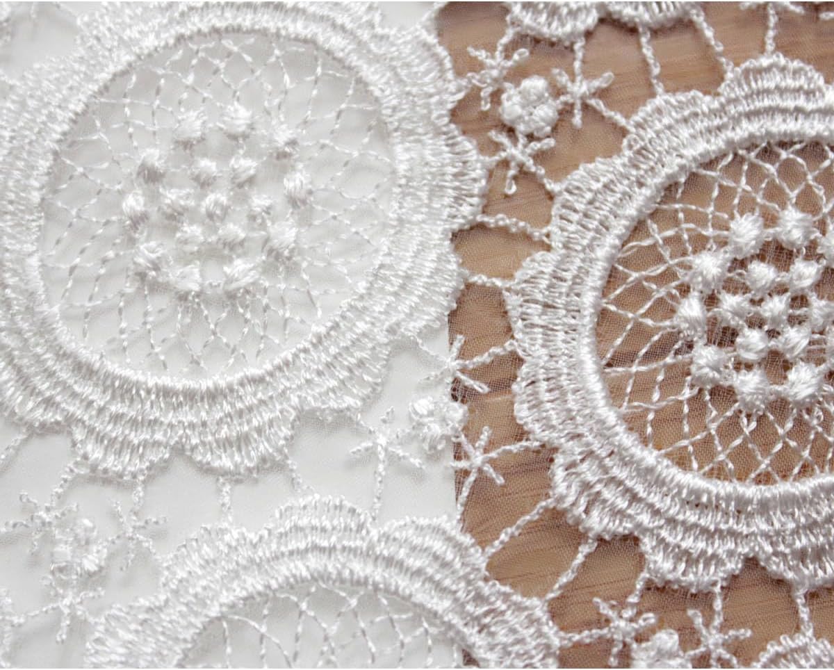 レース半襟 flower s ivory